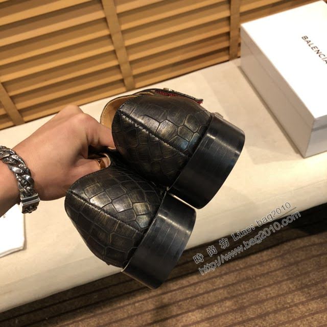 Balenciaga經典款男鞋 巴黎世家頂級版本進口原版小牛皮西裝鞋  hdbl1192